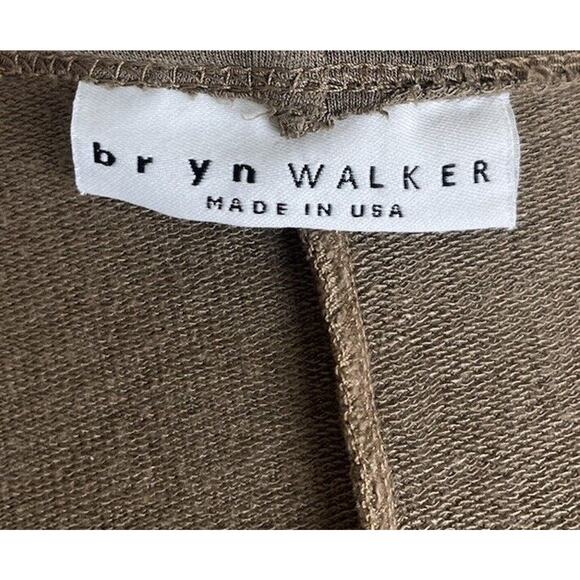 Bryn Walker Brown Long Duster Cardigan Open Front Sweater Short Sleeve Size XS - Picture 5 of 7